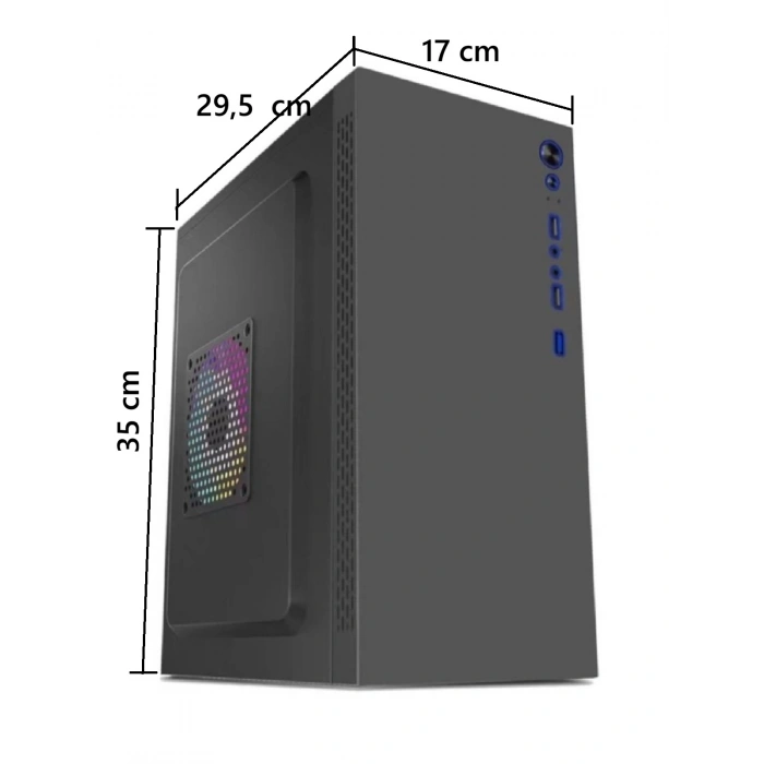 AZTECH 600w TITAN AZT02 Standart Micro-Tower PC Kasası