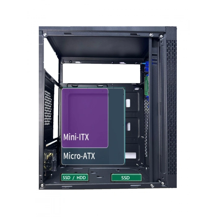 AZTECH 600w TITAN AZT02 Standart Micro-Tower PC Kasası