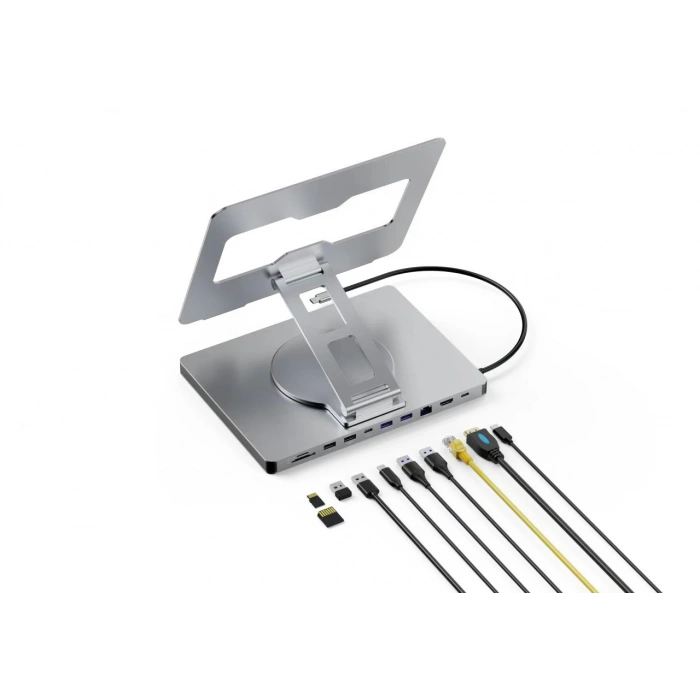 Codegen 10 in 1 Çok Fonksiyonlu Type-C Hub Notebook Macbook Standı Usb-C Docking Station NSC-101
