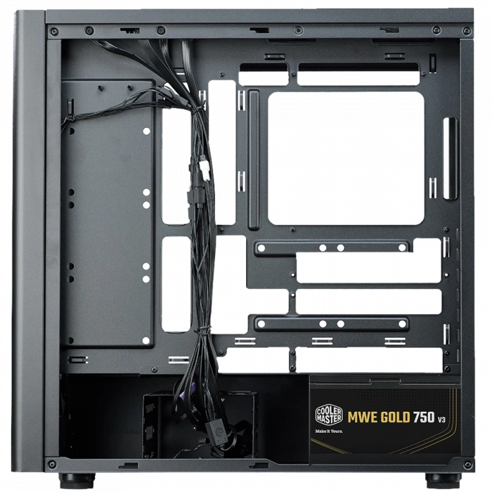 COOLERMASTER 750w 80+ Gold Elite 502 TG E502-KGNN75-S00 Gaming Mid-Tower PC Kasası