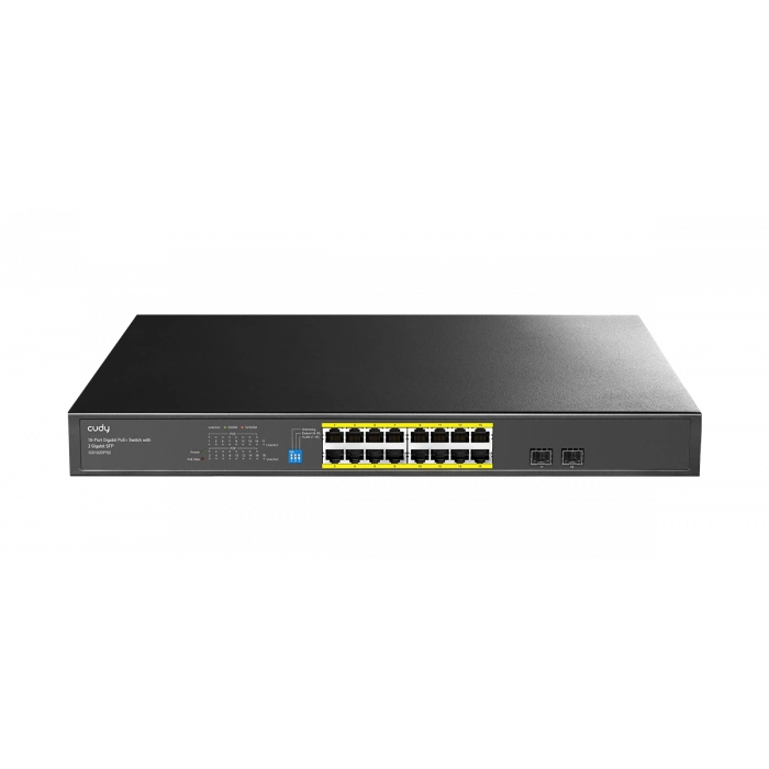 CUDY 16port PoE 200w 2-SFP Gigabit Watchdog Switch GS1020PS2