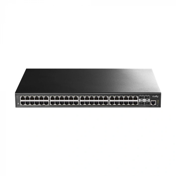 CUDY 48port 4-10GbE SFP Gigabit Layer3 Yönetilebilir Switch GS5048S4