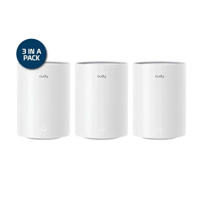 CUDY M1800-3 WIFI6 AX1800 Gigabit Mesh Touter 3lü Set