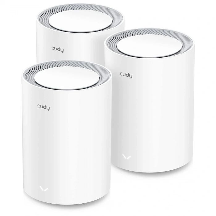 CUDY M1800-3 WIFI6 AX1800 Gigabit Mesh Touter 3lü Set