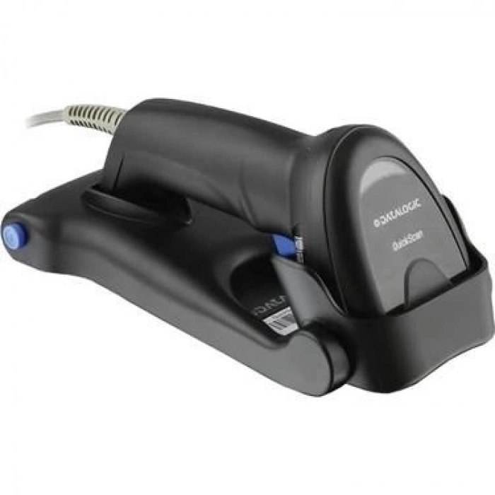 DATALOGIC 1D Laser QuickScan QD2220-BKK1S USB El Tipi Barkod Okuyucu Ayaklı