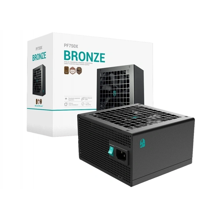 DEEPCOOL 750W 80+ BRONZE PF750X Cybenetics Power Supply