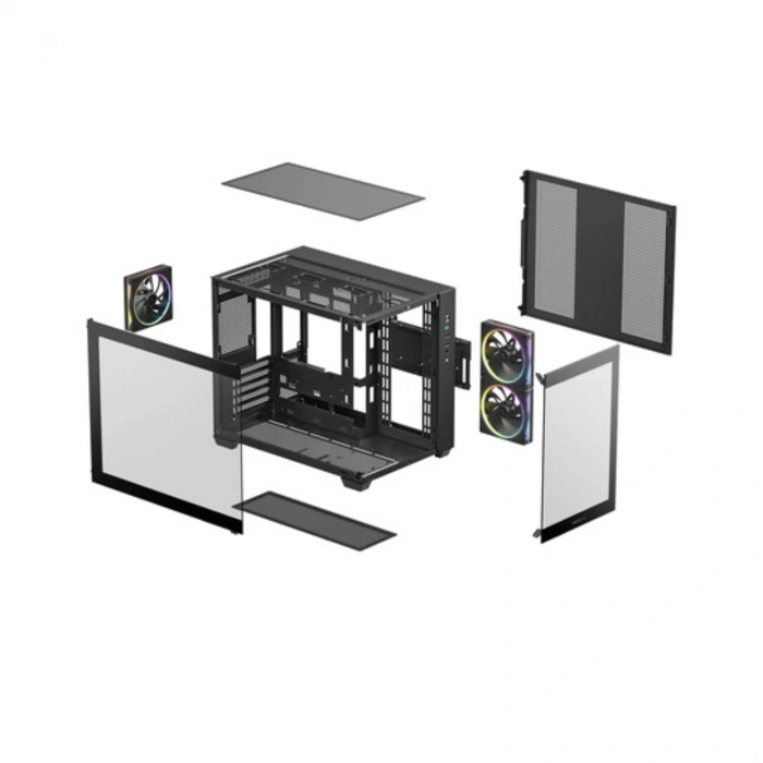DEEPCOOL CG330-3F 3-ARGB Fanlı Panoramik Gaming Micro-Tower PC Kasası