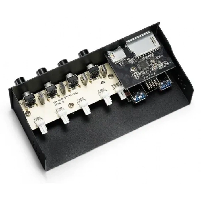 DEEPCOOL Rock Master V3.0 5.25 Ön Panel Analog Fan Kontrolcü ve Çoklu Kart Okuyucu