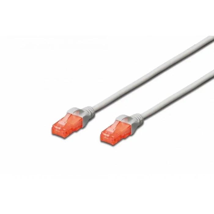 DIGITUS 0.5metre CAT6 Utp DK-1617-005 Gri Patch Kablo (10lu Paket)