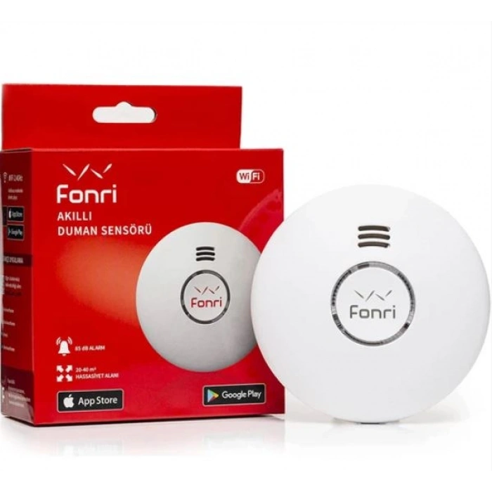 FONRI Wıfı Kablosuz Akıllı Duman Sensörü
