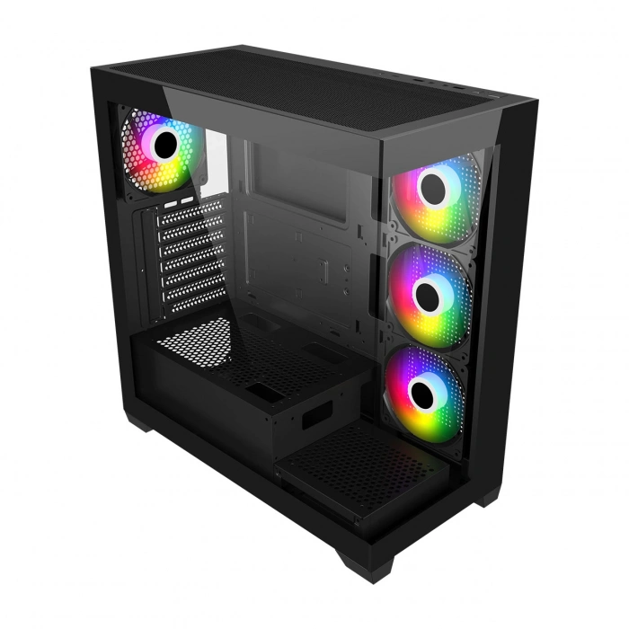 FSP 850W Gen5 M340 GAMING Siyah ATX Pc Kasası