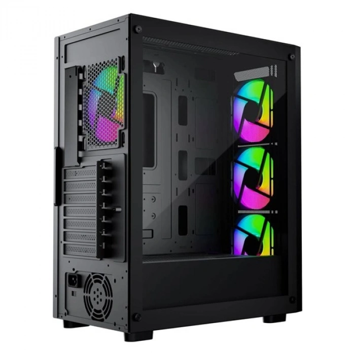 GAMEBOOSTER 650W 80+ WHITE RAIDER E651B Gaming Mid-Tower PC Kasası