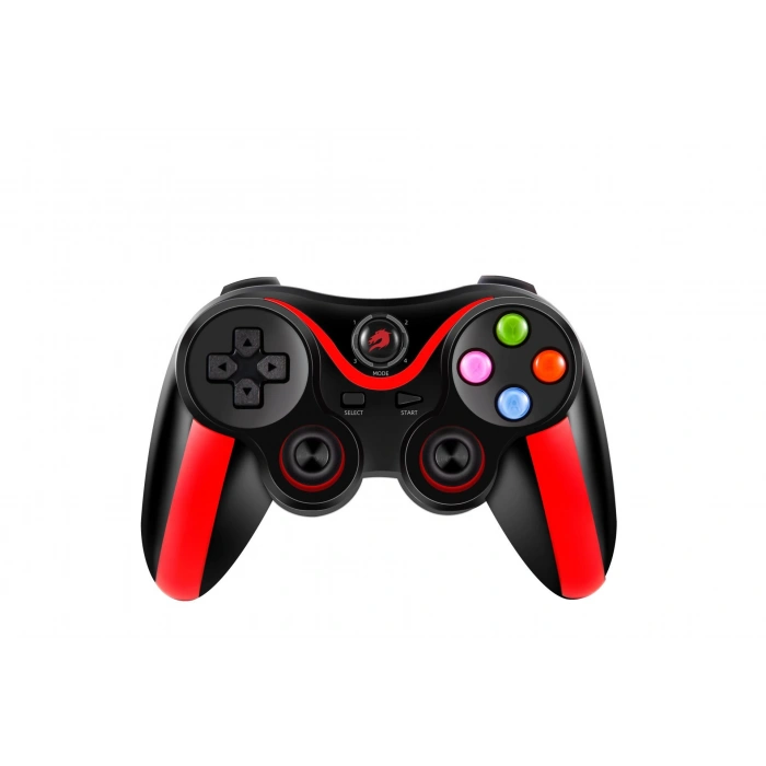 GAMEBOOSTER GB-J86 Bluetooth & 2.4GHz Kablosuz Çift Titreşim Motorlu, Android, PC, PS3, TV Box Uyumlu Siyah Gamepad
