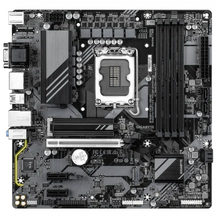 GIGABYTE B760M DS3H GEN5 DDR5 HDMI-DP TYPEC PCIE 4.0 1700p mATX