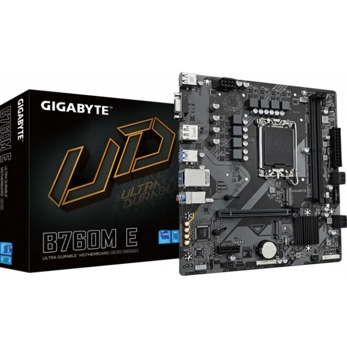 GIGABYTE B760M-E DDR5 HDMI VGA DP PCIe 4.0 16X 1700p mATX