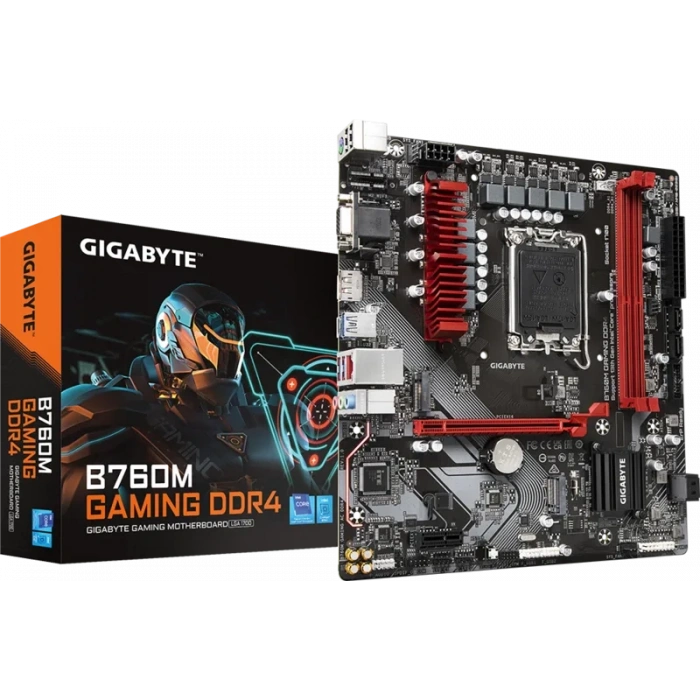 GIGABYTE B760M GAMING DDR4 HDMI-DP TYPEC PCIE 4.0 1700p mATX