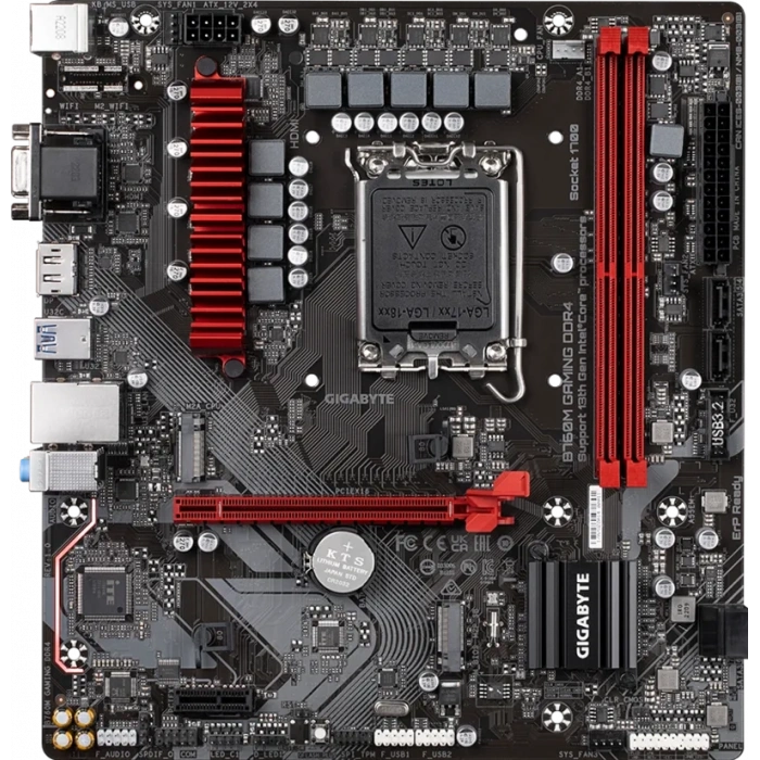 GIGABYTE B760M GAMING DDR4 HDMI-DP TYPEC PCIE 4.0 1700p mATX