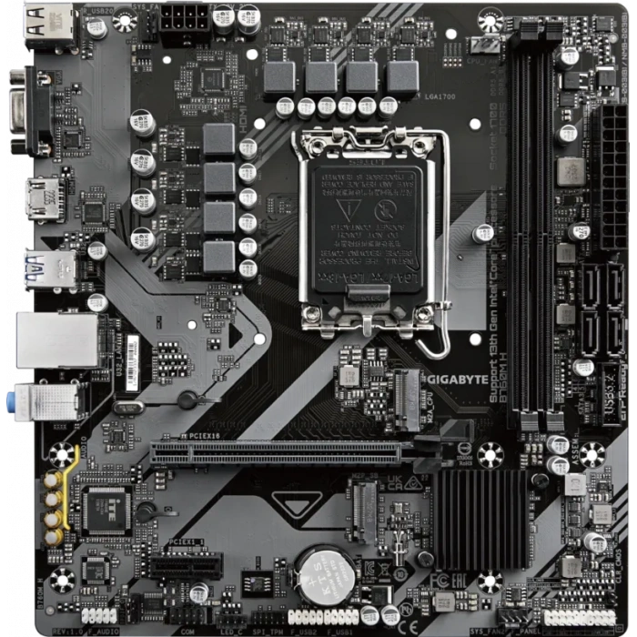 GIGABYTE B760M-H DDR5 VGA-HDMI PCIe 4.0 1700p mATX