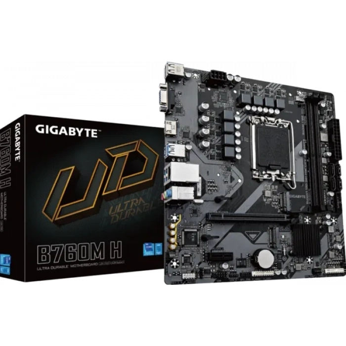 GIGABYTE B760M-H DDR5 VGA-HDMI PCIe 4.0 1700p mATX