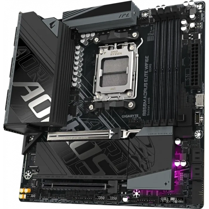 GIGABYTE B850M AORUS ELITE WIFI6E DDR5 HDMI-TP TYPEC PCEI 5.0 AM5 mATX