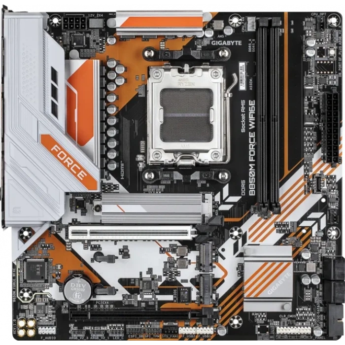 GIGABYTE B850M FORCE WIFI6E DDR5 HDMI-DP TYPEC PCIE 5.0 AM5 mATX