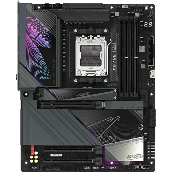 GIGABYTE X870E AORUS MASTER WIFI7 DDR5 HDMI-DP TYPEC PCIE 5.0 AM5 ATX
