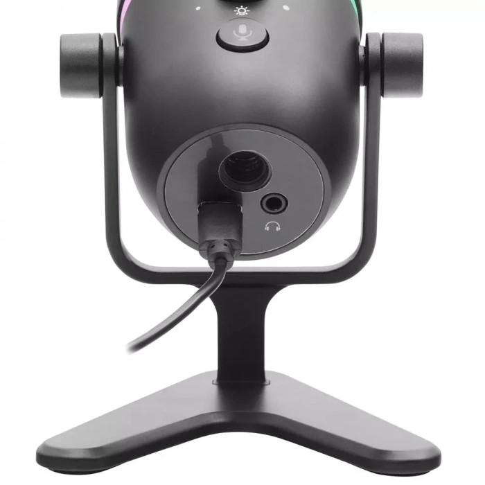 Hadron Me5 Profesyonel Çift Modlu RGB Yayıncı Mikrofonu 192kHz/24Bit USB Siyah