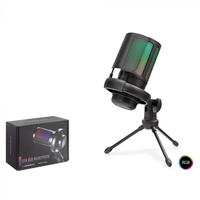 Hadron Me6S Profesyonel RGB Gaming Mikrofon 192kHz/24Bit USB Type-C Bağlantılı