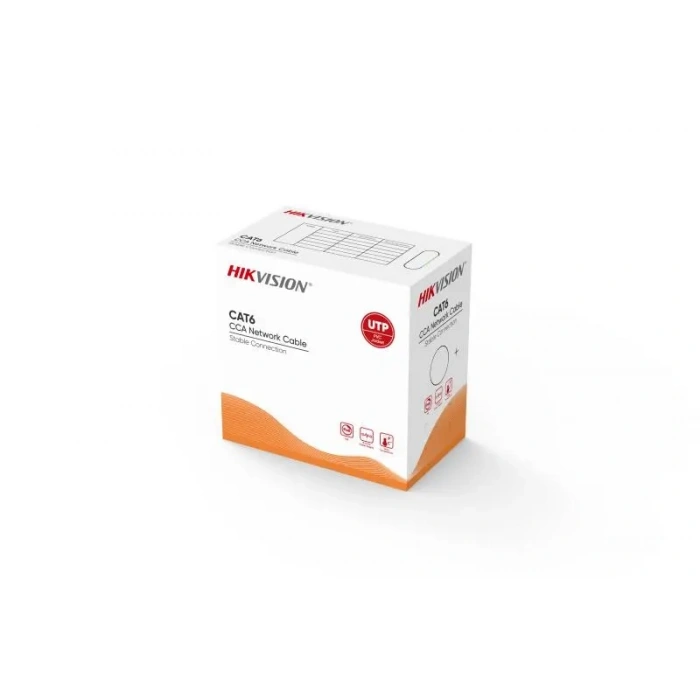 HIKVISION 305metre 23AWG Gri CCA CAT6 DS-1LN6UU/CCA(O-STD)