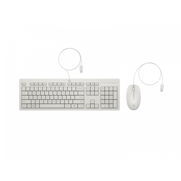 HP 225 Kablolu Q Trk Beyaz Klavye - Mouse Set (AW5S6AA)