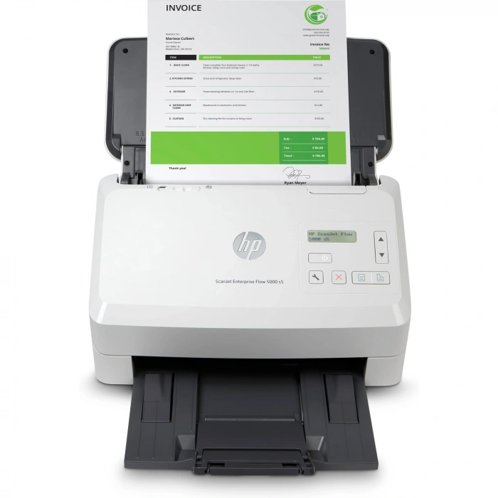HP A4 ScanJet Enterprise Flow 5000 s5 6FW09A 65 Sayfa/dk 130 Görüntü/dk 80 Yaprak ADF USB 3.0 Çift Taraflı Doküman Tarayıcı
