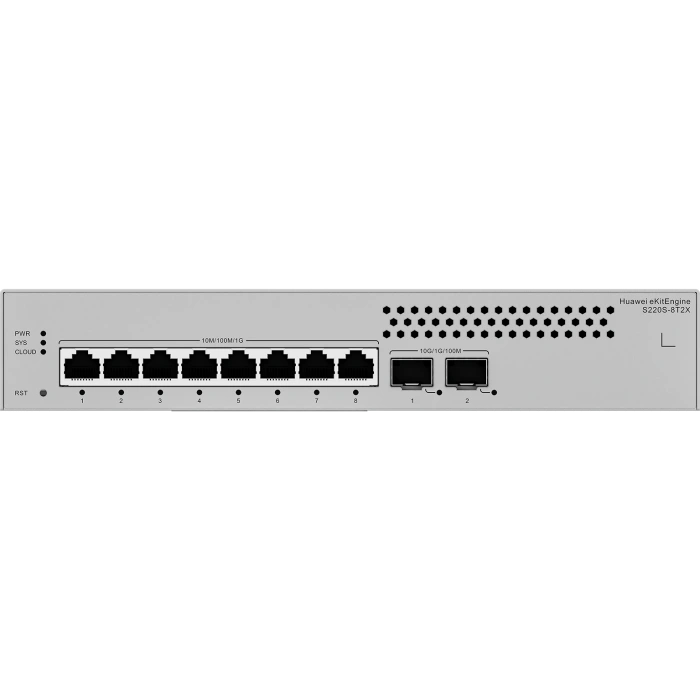 HUAWEI 8port 2-SFP Gigabit Layer2 Yönetilebilir Switch RackMount eKIT S220S-8T2X
