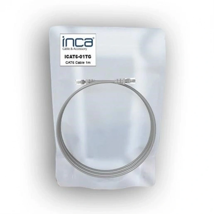 INCA 1metre CAT6 Utp ICAT6-01TG Gri Patch Kablo