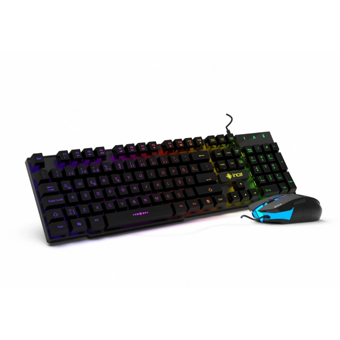 INCA IKG-448 Kablolu USB Q Trk Siyah Gaming Klavye - Mouse Set