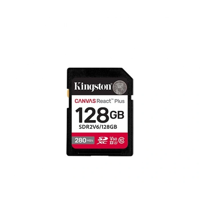 KINGSTON 128GB SDXC SD Kart React+ SDR2V6/128GB