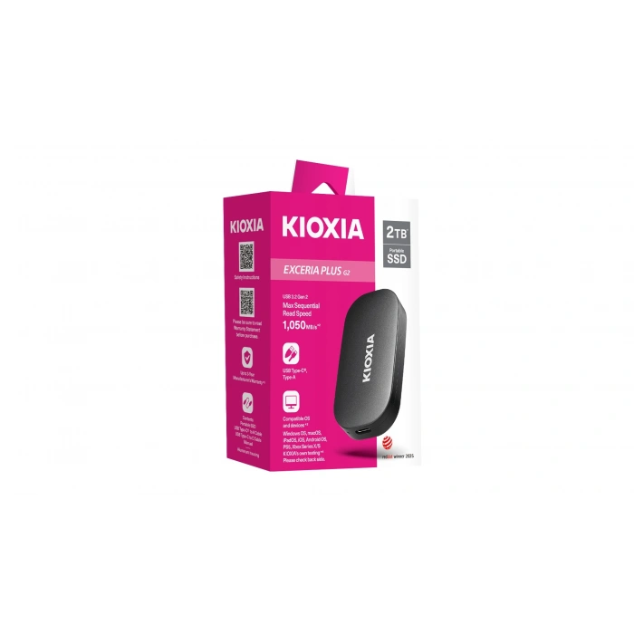 KIOXIA 2TB EXCERIA PLUS PORTABLE G2 LXD20K002TG8 USB 3.2 Harici Disk