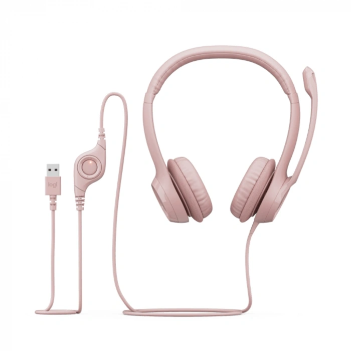 LOGITECH H390 USB Mikrofonlu Kulaklık Pembe 981-001281