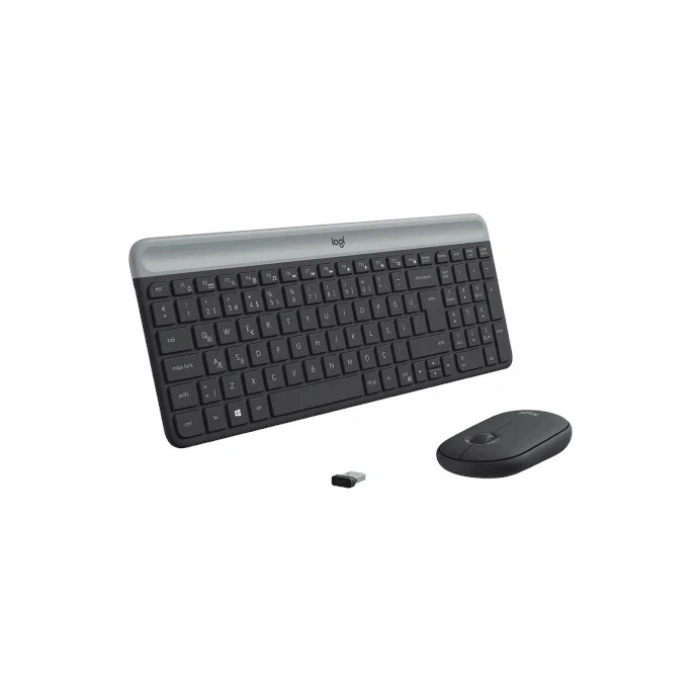 LOGITECH MK470 Kablosuz Q Trk Siyah Klavye - Mouse Set (920-009435)