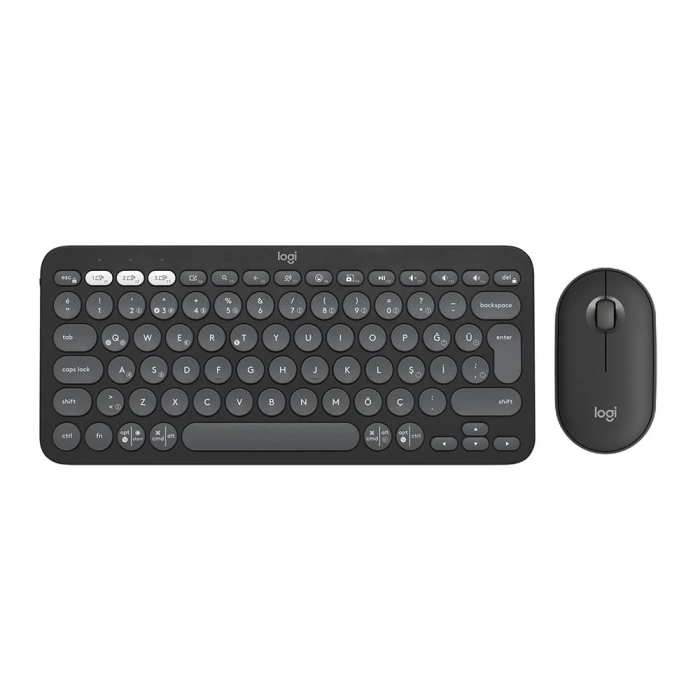 LOGITECH Pebble 2 Bluetooth Grafit Klavye - Mouse Set (920-012245)