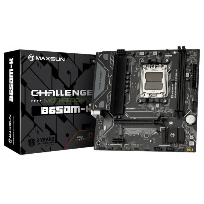 MAXSUN CHALLANGER B650M-K DDR5 HDMI PCIE 5.0 AM5 mATX