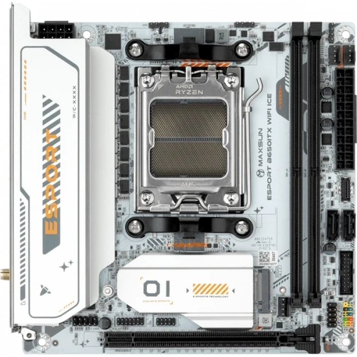 MAXUN eSport B650ITX WIFI ICE DDR5 HDMI-DP PCIE 4.0 AM5 mITX