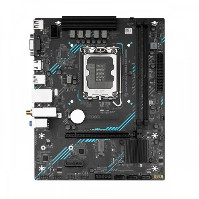 MAXUN H610M WIFI6 ARGB HDMI PCIE 4.0 1700p mATX