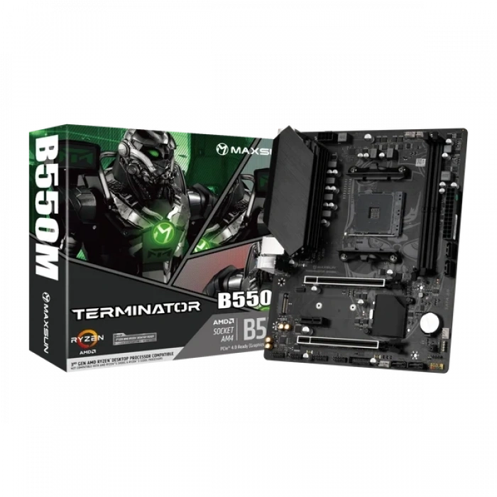 MAXUN TERMINATOR B550M DDR4 HDMI PCIE 4.0 AM4 mATX