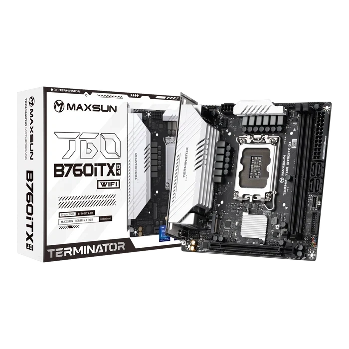 MAXUN TERMINATOR B760ITX D4 WIFI DDR4 HDMI-DP PCIE 4.0 1700p mITX