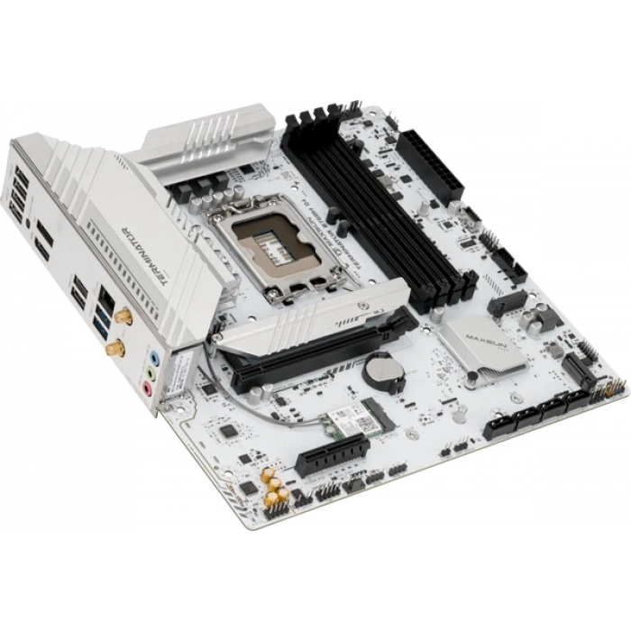 MAXUN TERMINATOR B760M-D4-ICE DDR4 HDMI-DP PCIE 5.0 1700p mATX BEYAZ