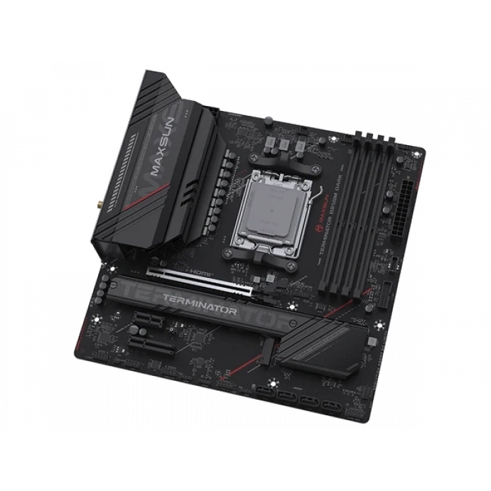 MAXUN TERMINATOR B850M DARK WIFI6 DDR5 HDMI-DP TYPEC PCIE 5.0 AM5 mATX