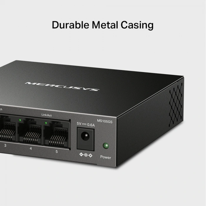 MERCUSY 5port Gigabit Yönetilemez Switch MS105GS