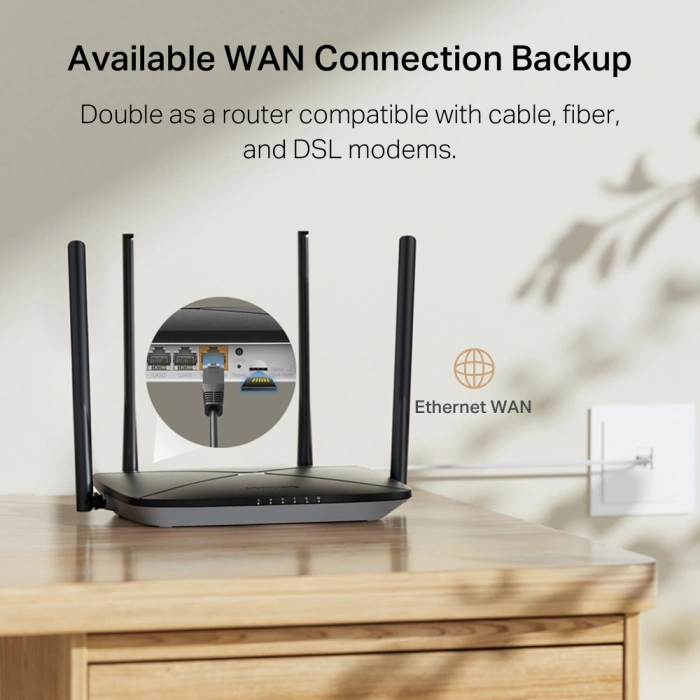 MERCUSYS MB115-4G N300 4G LTE Sim Kartlı Router