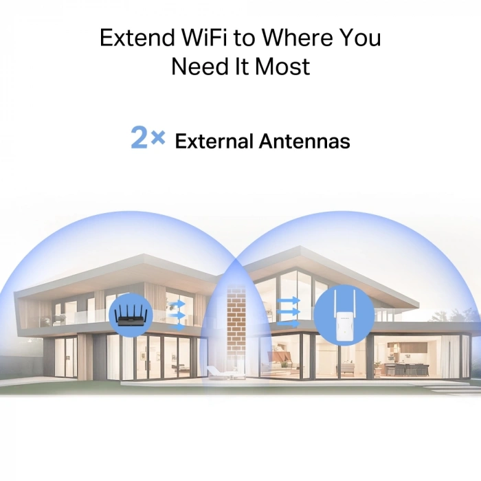 MERCUSYS ME25B BE3600 WIFI7 Menzil Genişletici Priz Tip