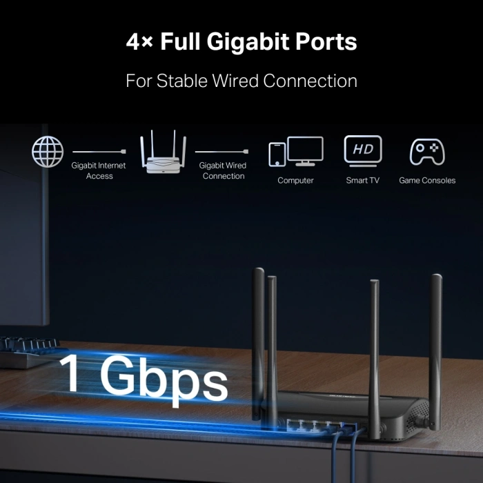 MERCUSYS MR25BE Wıfı7 BE3600 Dual Band Router